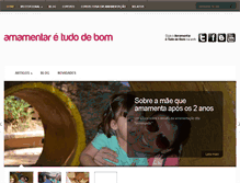 Tablet Screenshot of amamentartudodebom.com.br